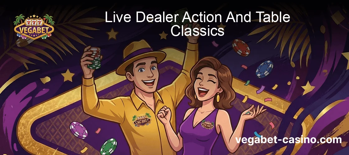 Vegabet Casino Live Dealer Action And Table Classics